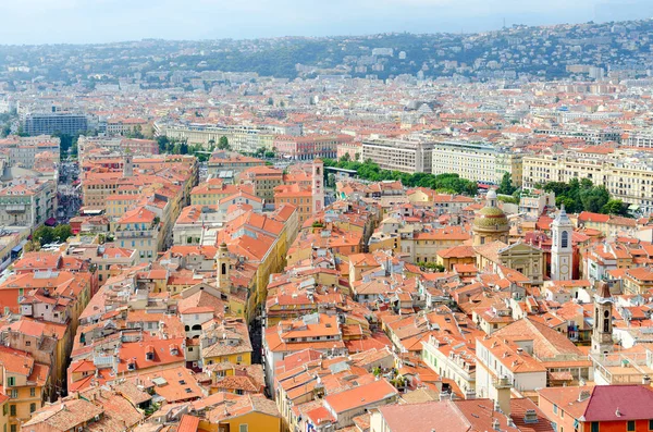 Hermosa Vista Panorámica Desde Arriba Nice Costa Azul Francia —  Fotos de Stock