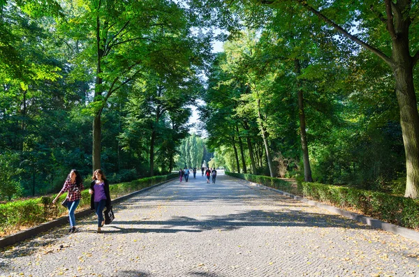 Berlín Alemania Septiembre 2018 Los Turistas Identificados Van Escultura Madre — Foto de Stock