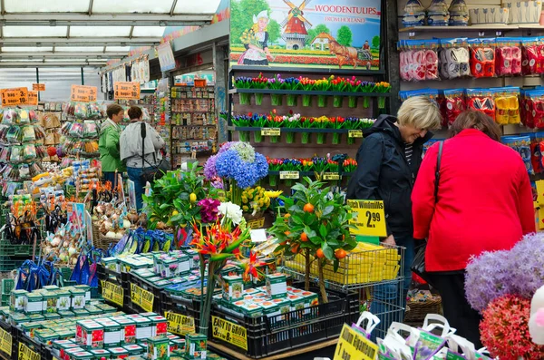 Amsterdam Netherlands September 2018 Unidentified People Famous Flower Market Amsterdam — Stock Photo, Image