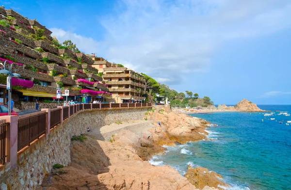 Tossa Mar Spanien September 2018 Schöner Blick Auf Den Damm — Stockfoto