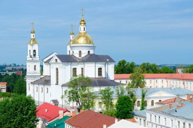 Beautiful view from above on Holy Assumption Cathedral, Vitebsk, Belarus