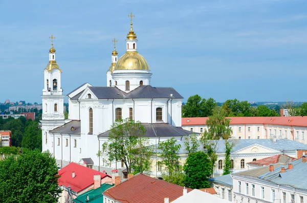 Beautiful view from above on Holy Assumption Cathedral, Vitebsk, Belarus