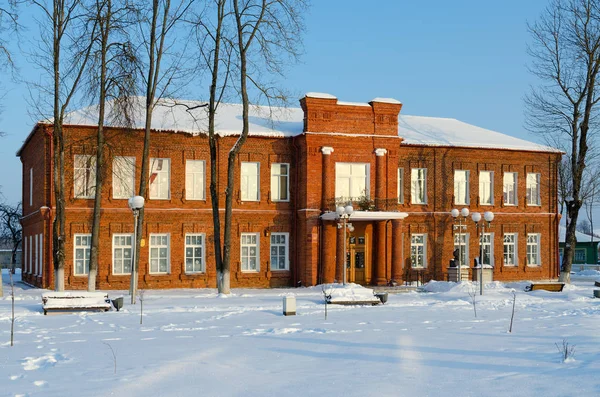 Senno Belarus Janvier 2019 Ancien Bâtiment Brique Rouge Musée Histoire — Photo