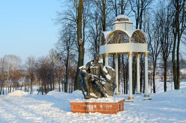 Senno Belarus Janeiro 2019 Memorial Honra Soldados Afegãos Parque Três — Fotografia de Stock