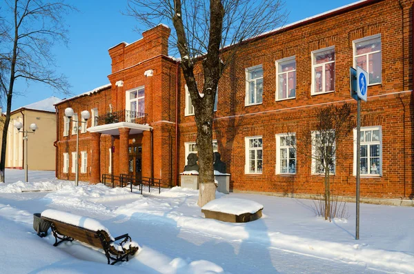 Senno Belarus Janvier 2019 Ancien Bâtiment Brique Rouge Musée Histoire — Photo