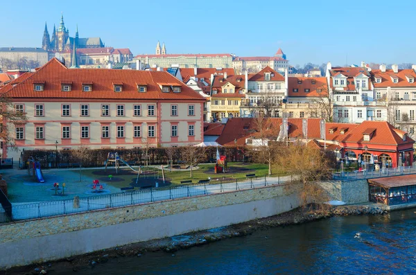 Prag Tschechische Republik Januar 2019 Schöne Aussicht Von Der Karlsbrücke — Stockfoto