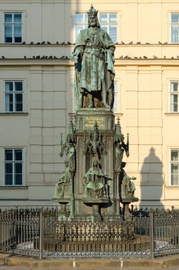 Kral Charles IV Charles Bridge, Prague, Çek Cumhuriyeti (1848 yakınındaki anıt)