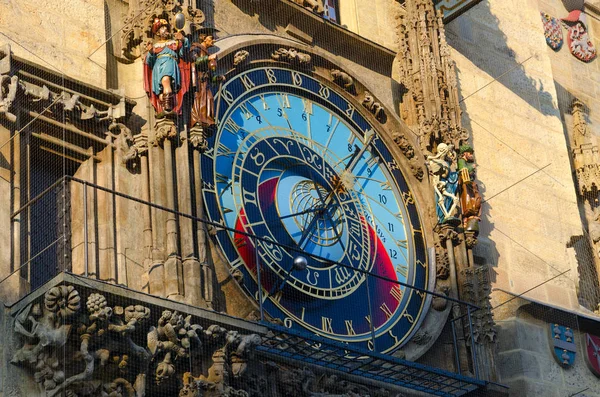 Reloj Astronómico Praga Orloj Antiguo Ayuntamiento Praga República Checa Esfera —  Fotos de Stock