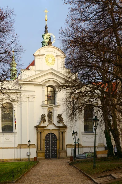 Bazilika Nagyboldogasszony Szűz Mária Strahov Kolostor Prága Cseh Köztársaság — Stock Fotó