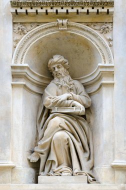 Prague, Çek Cumhuriyeti - 22 Ocak 2019: parçası cephe kutsal kulübe, Meryem Ana Loreto üzerinden, Prag Loreta, Prague, Çek Cumhuriyeti