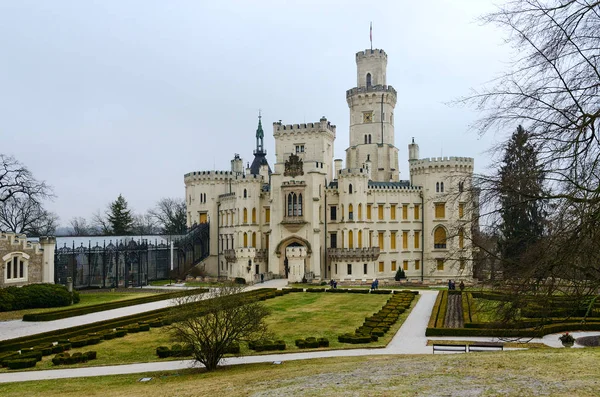 Hluboka Nad Vltavou Repubblica Ceca Gennaio 2019 Veduta Del Castello — Foto Stock