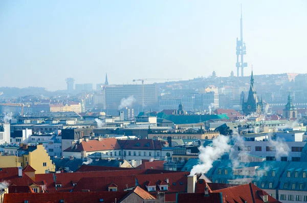 Krásný pohled shora z Prahy, Česká republika — Stock fotografie