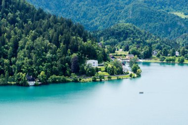 Slovenya, Bled 'deki Bled Gölü' nün güzel kıyıları