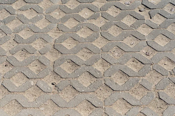 Der Gehweg Besteht Aus Steinbetonboden Als Textur — Stockfoto