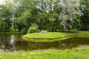 Tezgah nehrin yazın ortasında bir yaz Parkı.