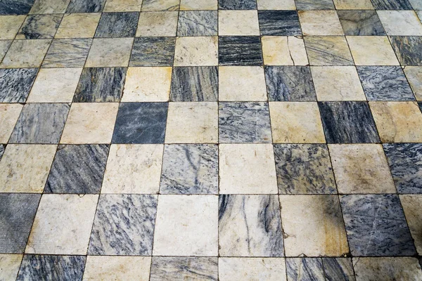 Black and white tiles. Chess floor as background.