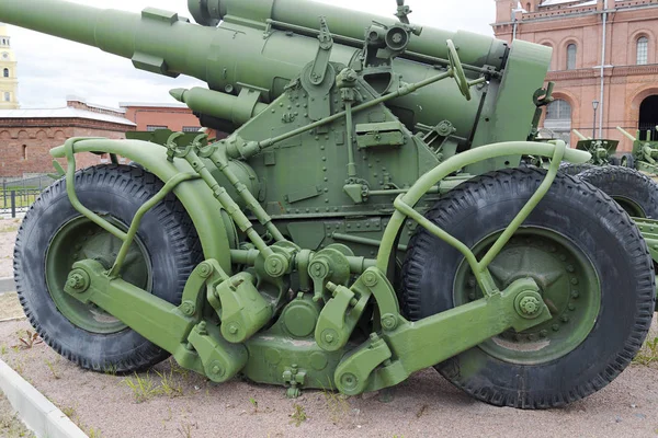 Exposition Artillerie Plein Air Musée Histoire Militaire Artillerie Soviétique — Photo
