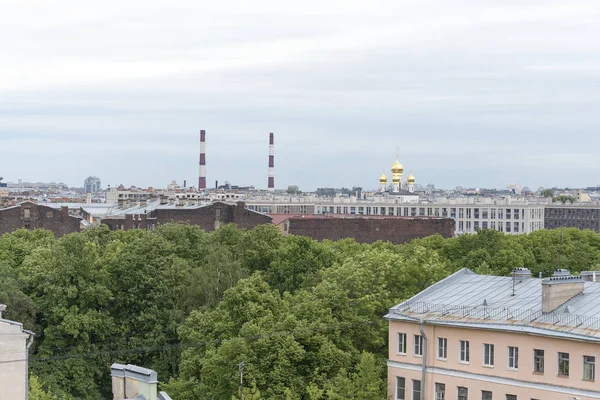 Vue Sur Saint Pétersbourg Les Toits Les Rues Pendant Journée — Photo