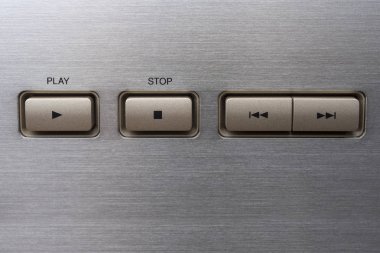 Metal Oynat düğmesini, stop ve arka plan gibi metal davasında sarma.
