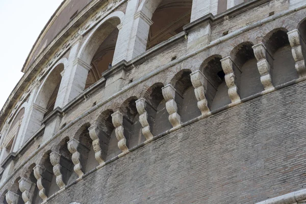 Primo Piano Castel Sant Angelo Archi Del Castello Attrazione Roma — Foto Stock