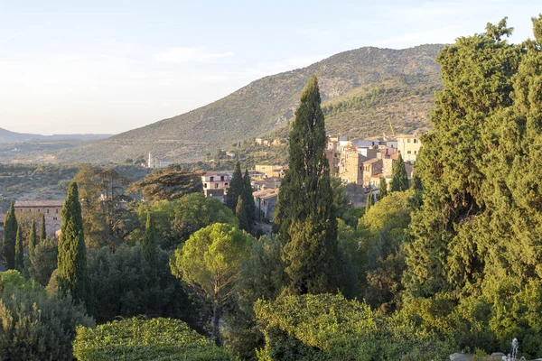 Domy Tivoli Itálii Pohled Villa Este Město Atrakcí — Stock fotografie