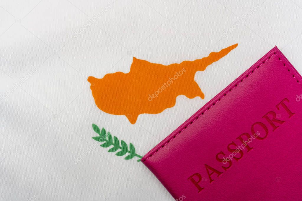 On the flag of Cyprus is a passport.