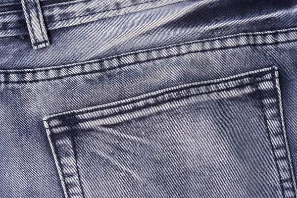 Denim Lehké Tkaniny Zadní Kapsa Bavlny Čisté Světlé Džíny — Stock fotografie