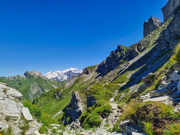 Szlak Górski Alpach Francuskich — Zdjęcie stockowe