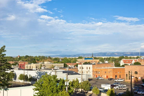 View Small City Walla Walla Eastern Washington Sunset — Stock Photo, Image