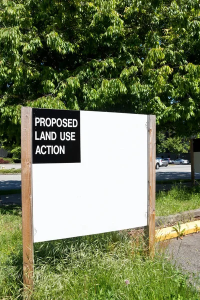 Sign Posted City Parking Lot Next Street — Stock Photo, Image