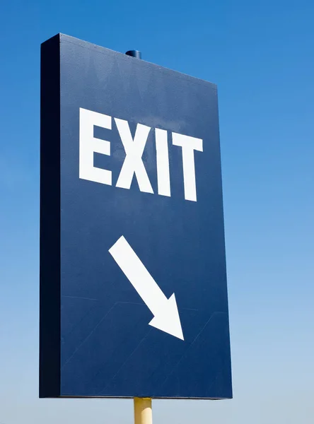 Tall Exit Sign Arrow — Stock Photo, Image