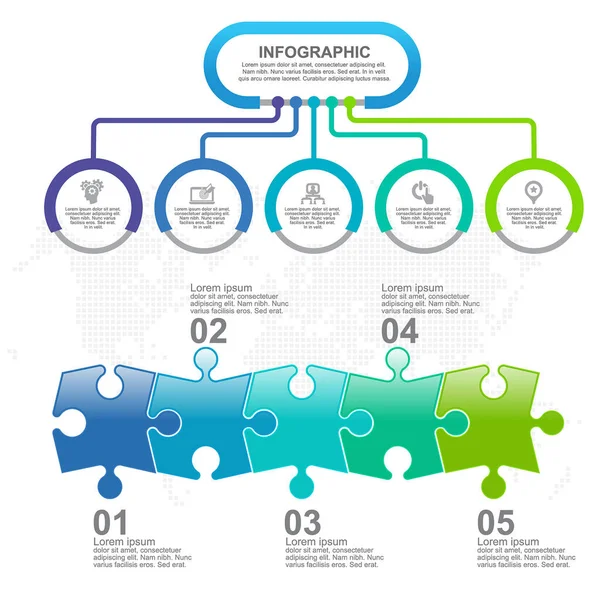 Timeline Infographics Design Template Options Process Diagram Vector Eps10 Illustration — Stock Vector
