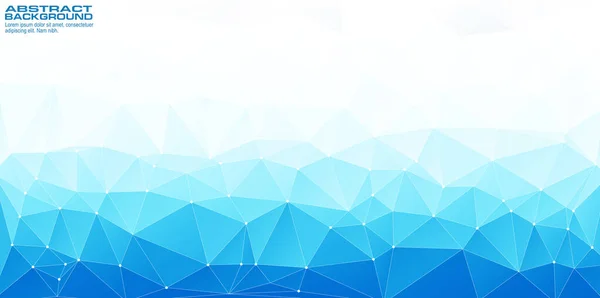 Fond Bas Poly Polygonal Avec Couleur Bleue Blanche Modèles Conception — Image vectorielle