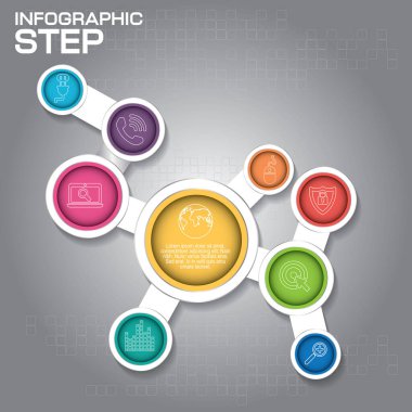 Sosyal Ağ Yaratıcı Simge Arkaplanı Kavramı