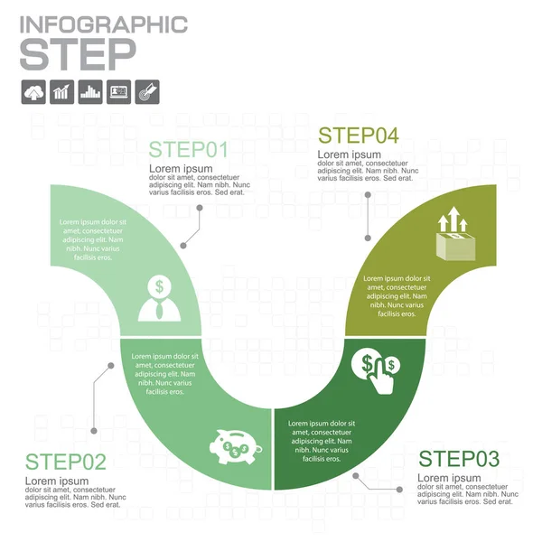 Zeitachse Infografik Design Vorlage Mit Optionen Prozessdiagramm Vektor Eps10 Illustration — Stockvektor