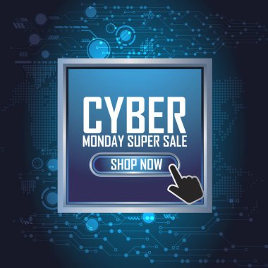 Siber pazartesi tasarım, vektör illüstrasyon eps10 grafikleri ile ilgilenir