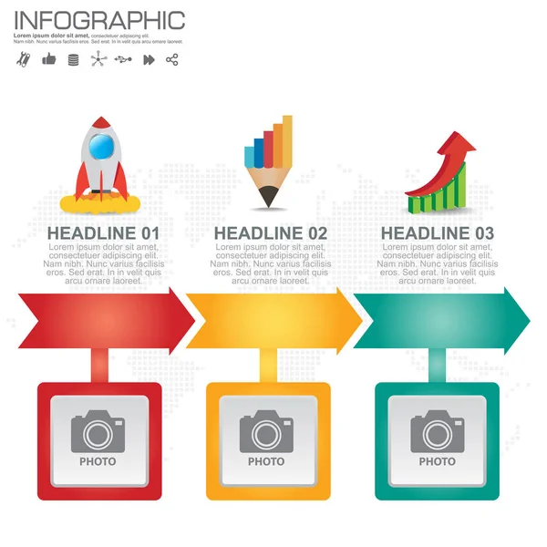 Infografik Design Vektor Und Symbole Können Für Workflow Layout Diagramm — Stockvektor