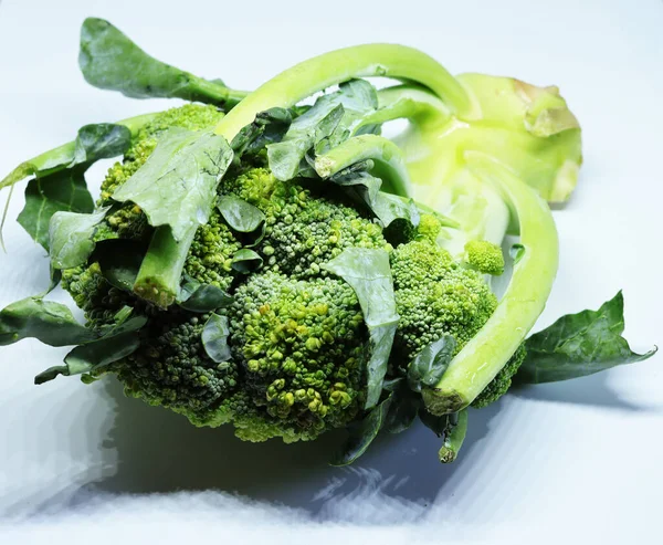 Fresh Healthy Broccoli Isolated White Background — Stock Photo, Image