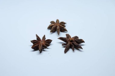 Beyaz arkaplanda izole edilmiş parmotrema perlatum çiçekleri