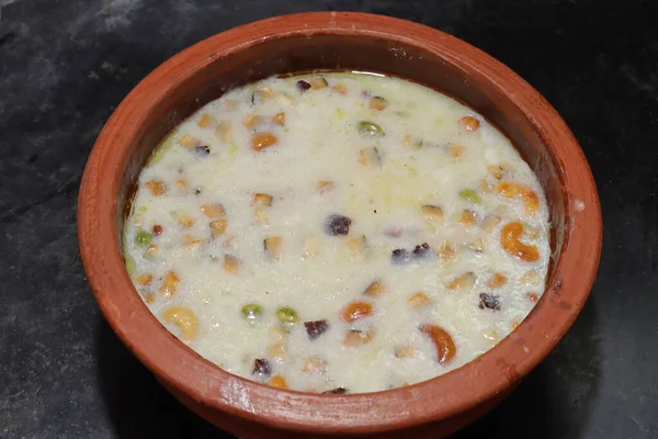 Sago Kheer Sabudana Khir Hindistan Dan Gelen Tatlı Bir Yemektir — Stok fotoğraf