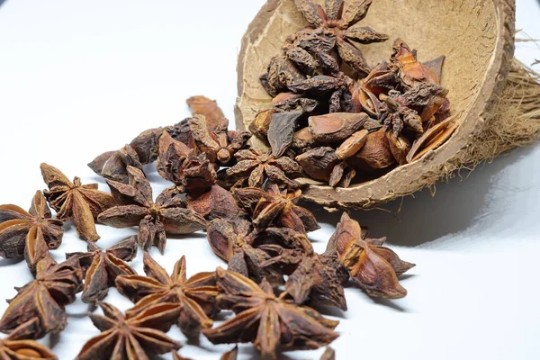 Beyaz arkaplanda izole edilmiş parmotrema perlatum çiçekleri