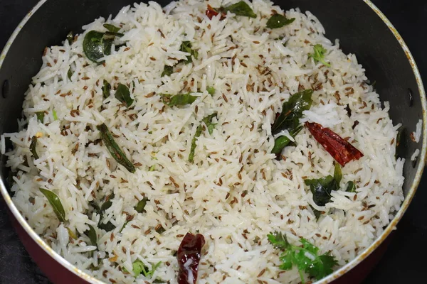 Kümmel Oder Kümmel Reis Isoliert Auf Weißem Hintergrund — Stockfoto