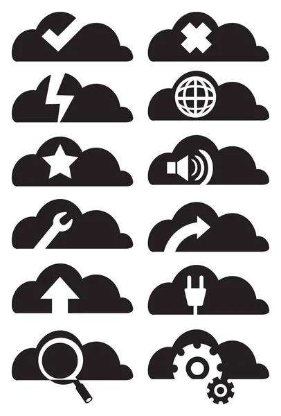 Cloud Computing icon set vector illustratie — Stockvector