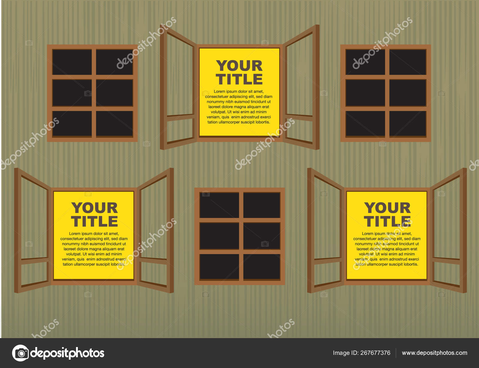 Wooden window layout designs. — Stock Vector © hofred #30 Wooden window layout designs. — Stock Vector © hofred #30