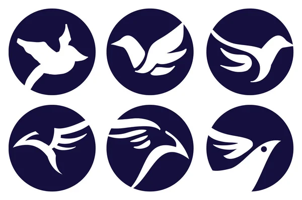 Designu pták vektorové Logo — Stockový vektor