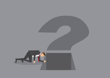 İş Vektör İllüstrasyon'da Merak