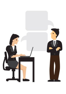 Takım halinde çalışan iş adamları birbirleriyle konuşuyor. İçerik