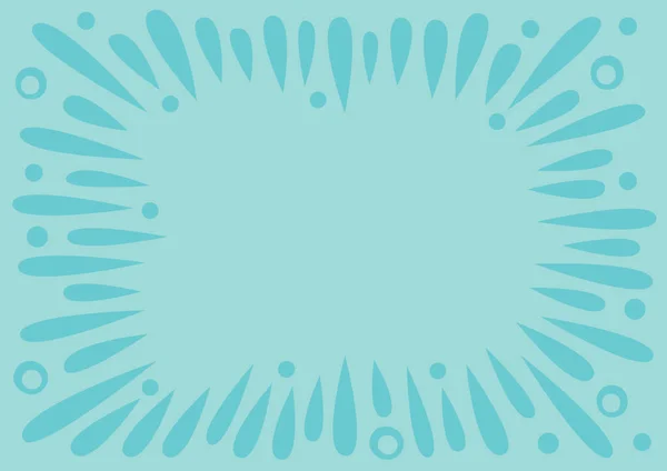 円とドットで青の境界線の背景。bのレイアウトデザイン — ストックベクタ
