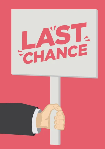 Kiskereskedelmi Eladás Last Chance Promóciós Kiáltás Egy Plakát Banner Ellen — Stock Vector