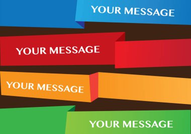 Çoklu kullanım için renkli tasarım şablonu. Vektör illüstrasyonu.